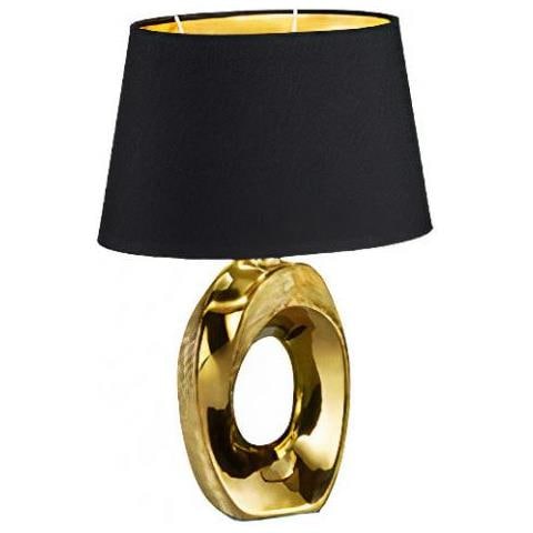 Lampada Da Tavolo Taba 16 X 23 X 33 Cm E14 Ceramica 40w Oro - Foto 1