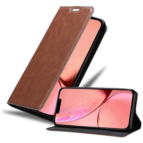 Custodia Compatibile Con Apple Iphone 13 Pro In Marrone Cappuccino - Coperchio Protettiva Con Chiusura Magnetica, Funzione Stand E Tasca Per Le Carte - Foto 1