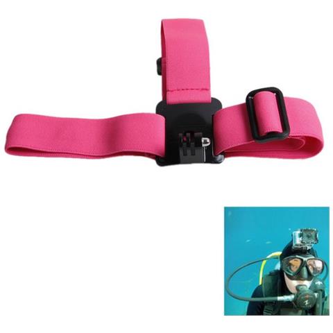 Supporto Elastico Da Casco Regolabile St-24 Per Gopro Hd Hero - Action Cam Nilox Trevi Pink - Foto 1