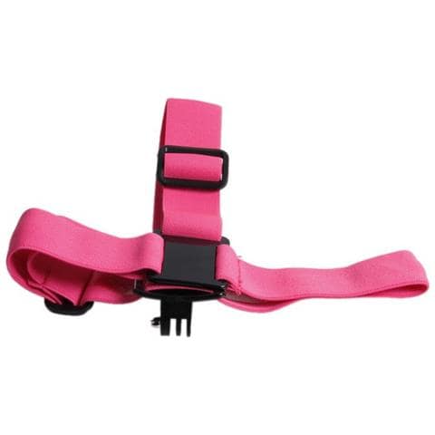 Supporto Elastico Da Casco Regolabile St-24 Per Gopro Hd Hero - Action Cam Nilox Trevi Pink - Foto 2
