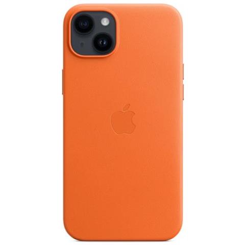 Iphone 14 Plus Cover Con Magsafe In Pelle Arancione - Foto 3