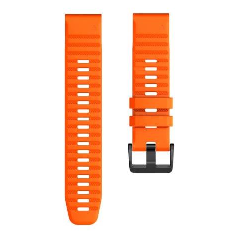Bracciale Garmin 26 Mm Fenix 6x/5x Plus/3hr/descent Mk1 Silicone Arancione - Foto 10