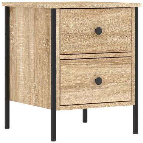 Comodino Rovere Sonoma 40x42x50 Cm In Legno Multistrato - Foto 1