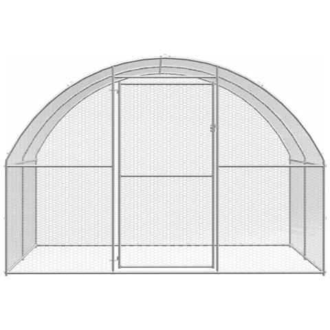 Pollaio per Esterni 3x6x2 m in Acciaio Zincato - Foto 2