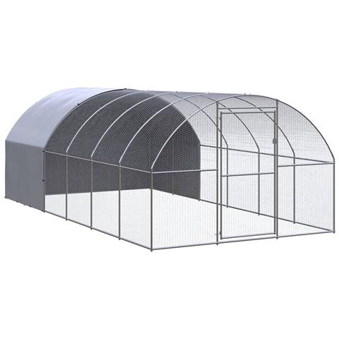 Pollaio per Esterni 3x6x2 m in Acciaio Zincato - Foto 1