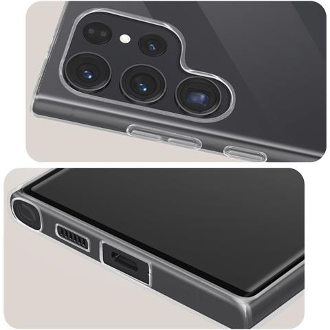 Cover Per Samsung Galaxy S24 Ultra Silicone 0,5 Mm Anti-ingiallimento - Foto 5