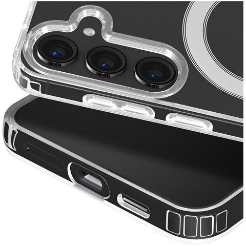 Cover Per Samsung S24 Plus Magsafe Retro Rigido E Bordo Flessibile - Foto 5