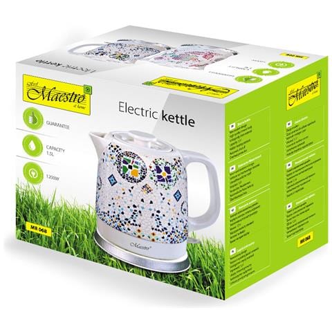 Bollitore Elettrico MR068 Capacità 1,5 L Potenza 1200 W Colore Blu /Bianco - Foto 5