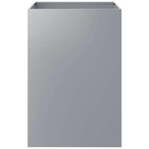 Fioriera Argento 52x48x75 Cm In Acciaio Zincato - Foto 2