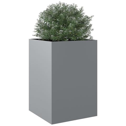 Fioriera Argento 52x48x75 Cm In Acciaio Zincato - Foto 10