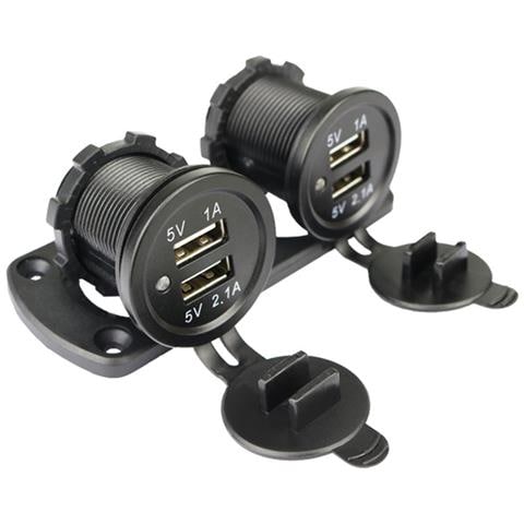 Caricatore Per Auto Doppio Usb Con Luce Blu (pannello A 2 Prese) - Foto 5