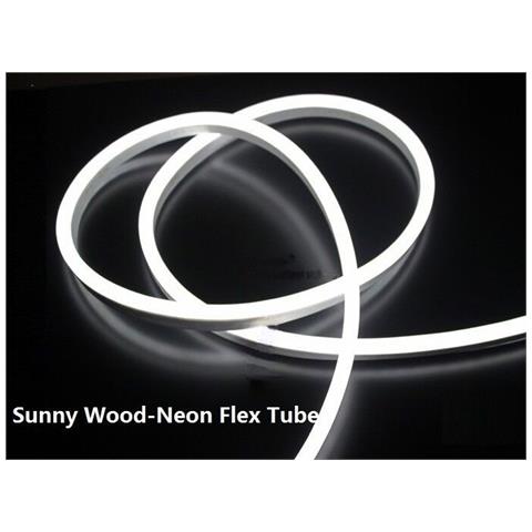 Striscia Led 2 Mt Metri Luce Fredda Flessibile Tubo Decorativo Neon Ip65 12v - Foto 2