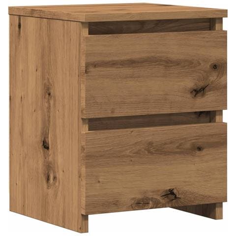 Comodino Rovere Artigianale 30x30x40 Cm In Legno Multistrato - Foto 1