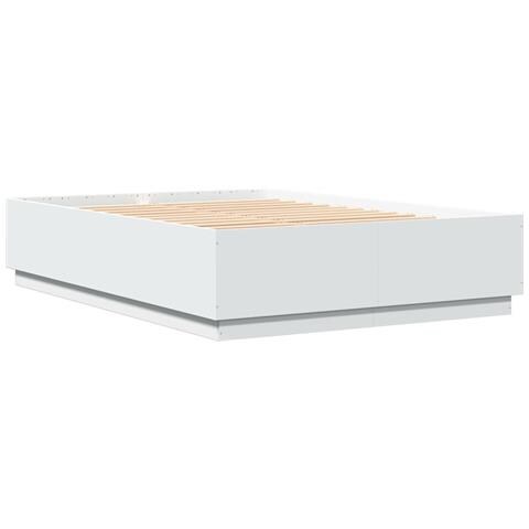 Giroletto Con Luci Led Bianco 150x200 Cm In Legno Multistrato - Foto 3