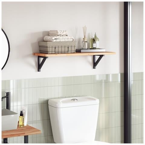 Piano Tavolo Rettangolare 100x30x2 Cm Legno Massello Di Acacia - Foto 1