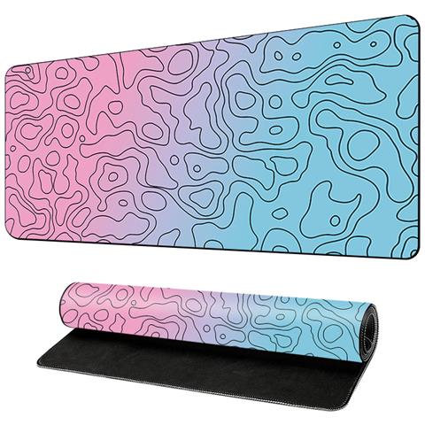 Tappetino Per Mouse Floreale Artistico Pink+blue L - Foto 1