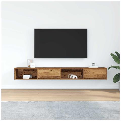 Mobili Porta TV 2 pz Legno Antico 100x31x25,5 cm in Truciolato - Foto 2