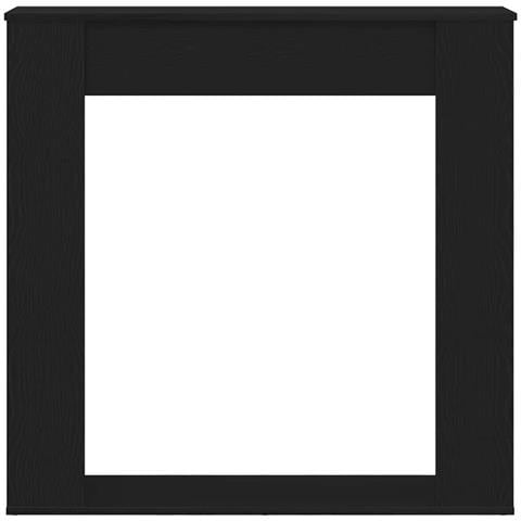 Cornice per Camino Rovere Nero 100x20x100 cm in Truciolato - Foto 9