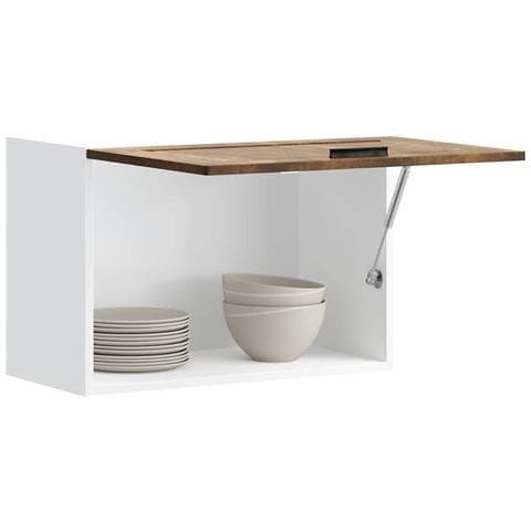 Pensile Da Cucina Porto Rovere Fumo In Legno Multistrato - Foto 1