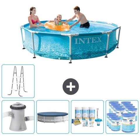 Piscina Fuori Terra - In Giro - 305x305x76 Cm - Blu - Include Accessori Coordinati Cb20 - Foto 1