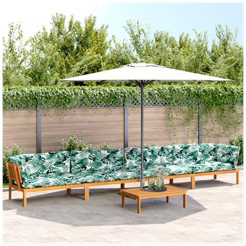 Set Divano Pallet Giardino 5pz con Cuscini Massello Acacia - Foto 2