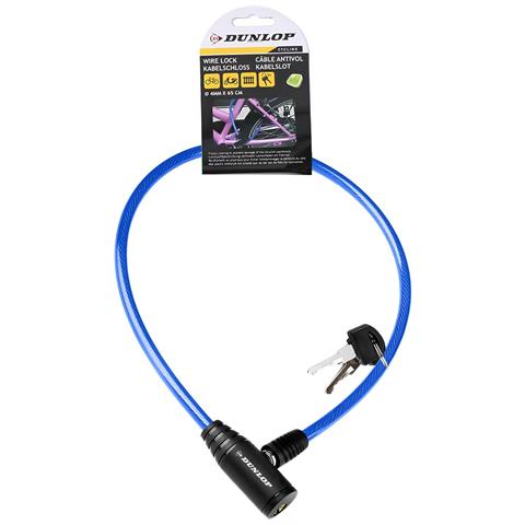 Cavo Antifurto Per Bicicletta Serratura A Chiave Sicurezza Ottimale, Blu - Foto 5