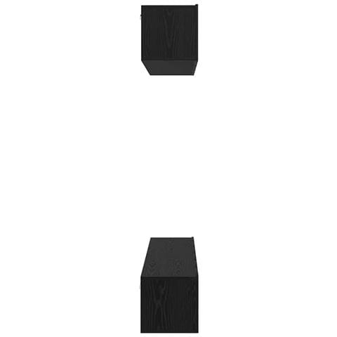 Set mobile TV 5 pcs Rovere nero 100 x 30 x 30 cm - Foto 9