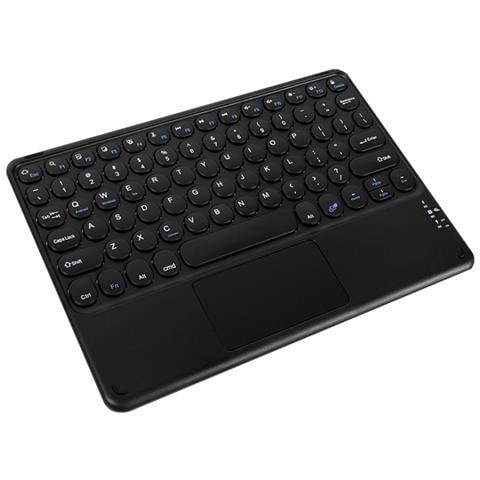 Tastiera Bluetooth Con Tasti Rotondi E Touchpad + Combo Mouse Bluetooth, Compatibile Con Ipad, Android E Altro Black - Foto 1