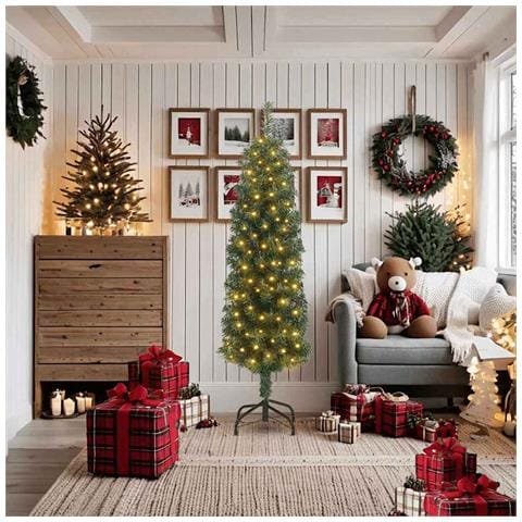 Albero di Natale snodato Verde 48 x 48 x 180 cm - Foto 2