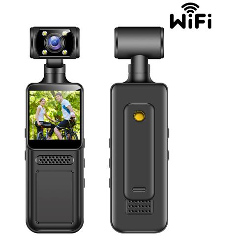 M12+ Wifi Hd Body Worn Camera - Videoregistratore Portatile Con Visione Notturna E Rilevamento Del Movimento - Foto 1