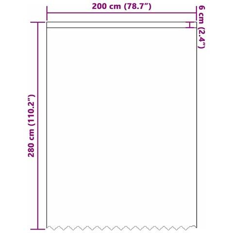 Tende con tende Floreale Bianco 200 x 280 cm Poliestere - Foto 8