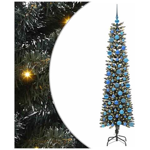 Albero di Natale artificiale con 300 LED Verde 180 cm - Foto 1