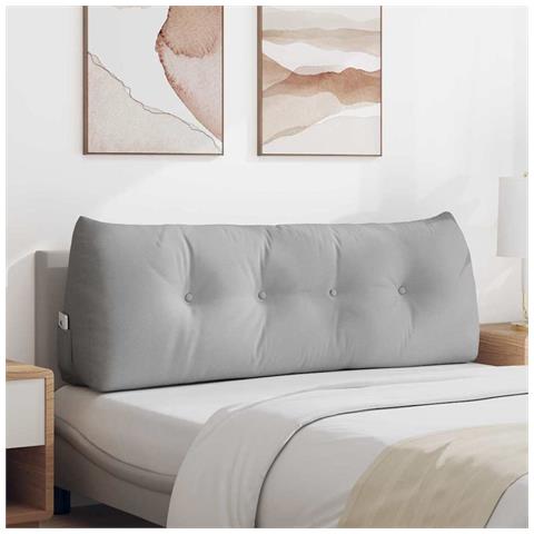 Cuscino per Schiena Grigio Nuvola 140 x 24 x 50 cm Tessuto - Foto 2