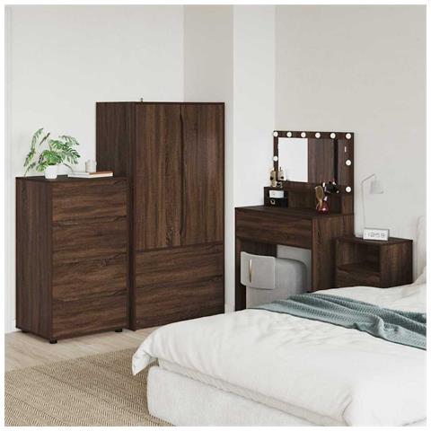 Armadi di Stoccaggio 2 pcs Rovere Marrone 60 x 48 x 105 cm - Foto 2