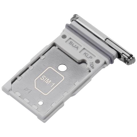 Cassetto Sim Originale Per Galaxy S22 / S22 Plus Vano Dual Nano Sim, Bianco - Foto 2