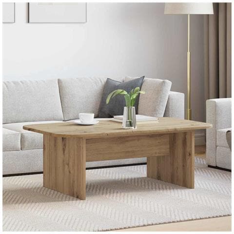 Tavolino da salotto Rovere artigianale 93 x 53 x 33 cm - Foto 2