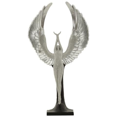 Statuetta Sparky In Resina Argento E Nero Grande - Foto 1