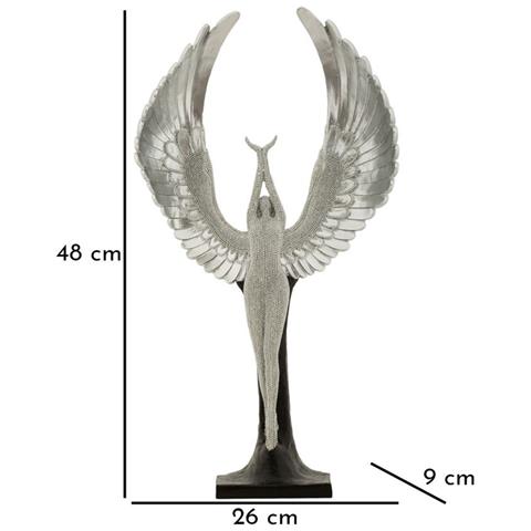 Statuetta Sparky In Resina Argento E Nero Grande - Foto 6