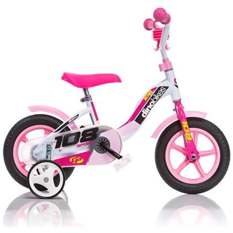 Bici Da Bambina Misura 10'' Art. 108l-0509 Bicicletta Da Bimba Modello 108 Sport Senza Freni - Foto 1