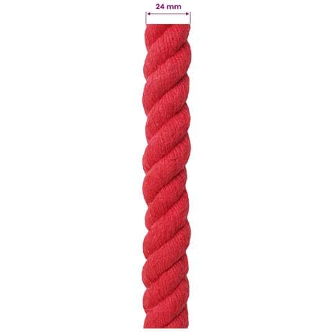 Corda Rosso 2,4 x 2,4 x 5000 cm Cotone - Foto 5