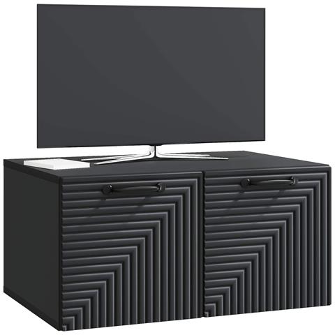 Mobile Porta TV da Muro Nero 59,5 x 41 x 30 cm - Foto 2