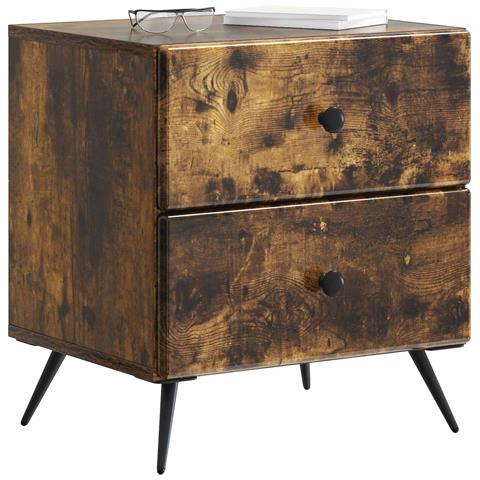 Armadio da Notte con cassetto Rovere Fumo 43 x 34,5 x 47,5 cm - Foto 2