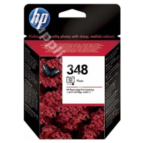 C9369EE Cartuccia Ink Originale 348 Nero Ciano Chiaro Magenta Chiara per Foto per HP DJ / OJ Serie 62/7 / J64 Photosmart Serie C / D Capacità 130 Pagine - Foto 5