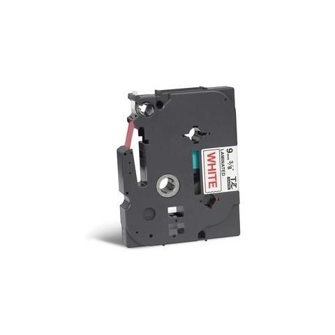 Nastro Etichette per Stampanti Rosso su Bianco 0.9 x 800 cm TZe222 - Foto 1