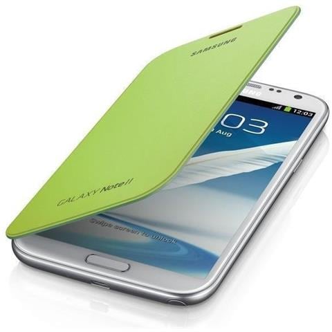 Flip Cover per Galaxy Note 2 Colore Verde - Foto 3