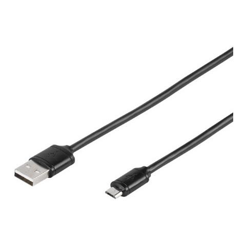Cavo Usb Micro 1 Mt, Nero - Foto 2