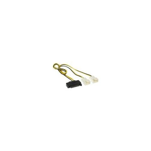 Cavo Adattatore Alimentazione Ventole Sata Nero M 0.3 m 29683F - Foto 2