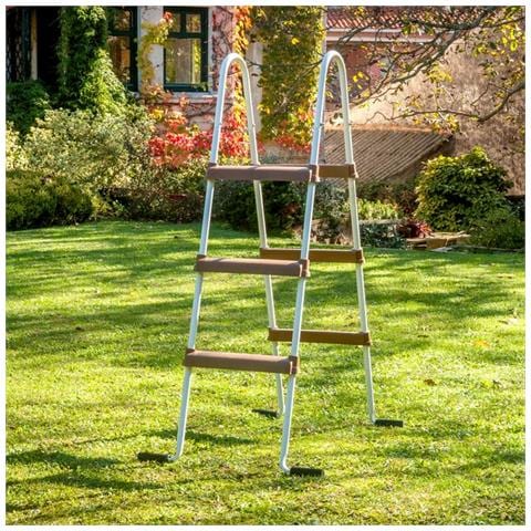 Piscina Fuori Terra Circolare In Metallo Effetto Legno - Foto 2