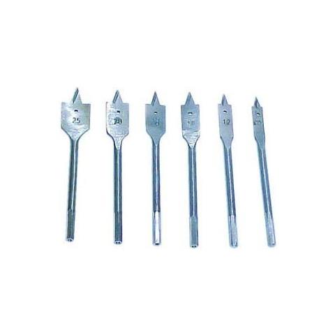Serie 6 Mecchie Punte Legno Mm 10 12 16 18 20 25 Set Assortimento Fresa - Foto 1