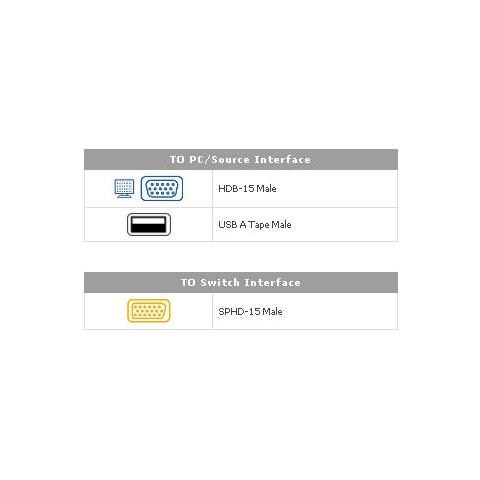 Cavo Per Kvm Usb / sphd-15 Mt. 1,8, 2l-5202up - Foto 3
